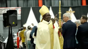 Bishop Simon Peter Enguriat Installed as the first black Bishop of Houma-Thibodaux Diocese in USA.